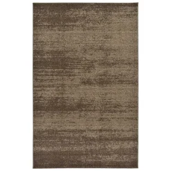 Moderner Kurzflorteppich in Brauntönen - Leandra