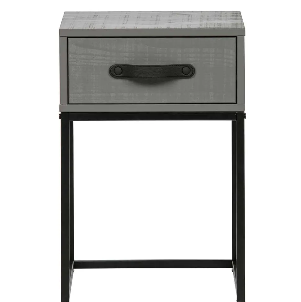 Moderner Nachttisch in Grau & Schwarz - Firgetta