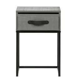 Moderner Nachttisch in Grau & Schwarz - Firgetta