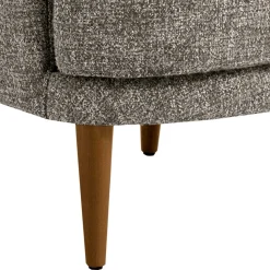 Moderner Ohrensessel in Beigegrau Boucle - Curemo