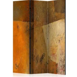 Moderner Paravent in Orange & Braun - Lagunara