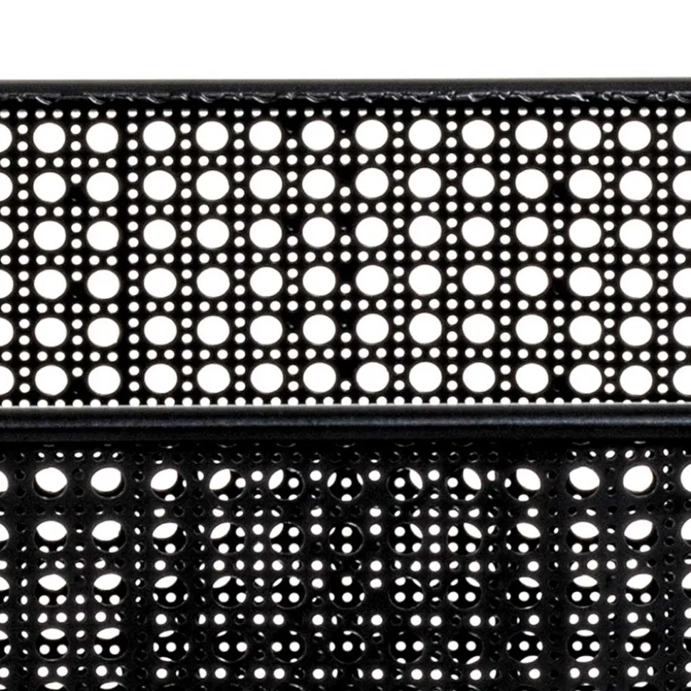 Moderner Retro Zeitungsständer in Schwarz - Konrad