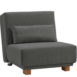 Moderner Schlafsessel in Dunkelgrau & Eiche - Amare