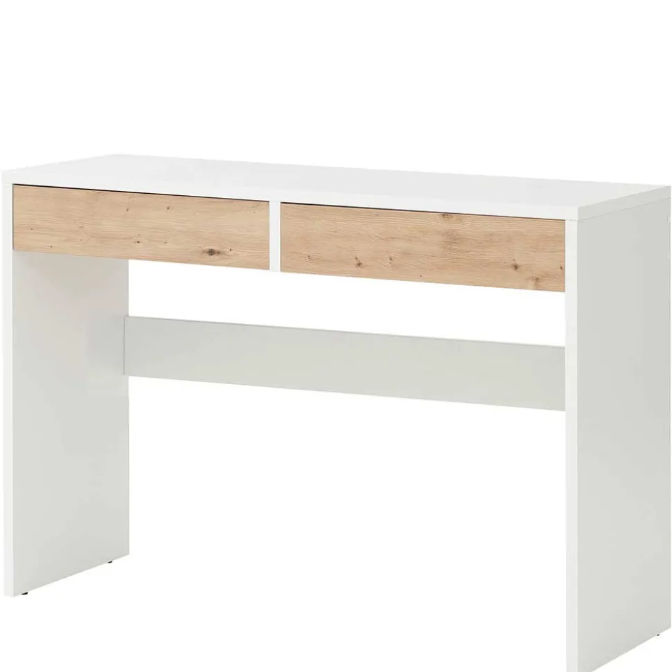 Moderner Schminktisch in Weiß und Wildeiche - Turena