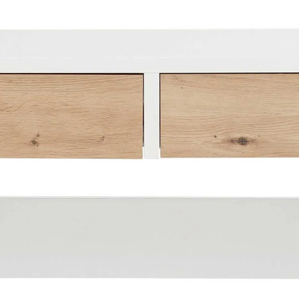 Moderner Schminktisch in Weiß und Wildeiche - Turena