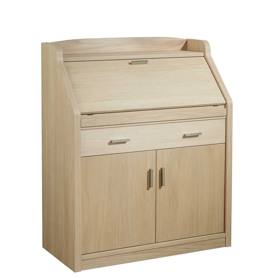 Moderner Schreibschrank mit Furnier Eiche - Twinn