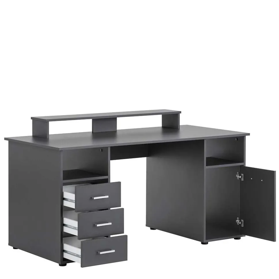 Moderner Schreibtisch in Anthrazit - Imilias