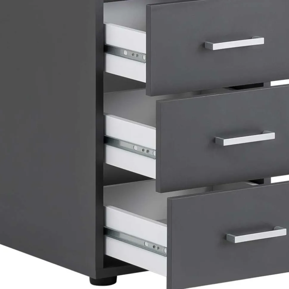 Moderner Schreibtisch in Anthrazit - Imilias