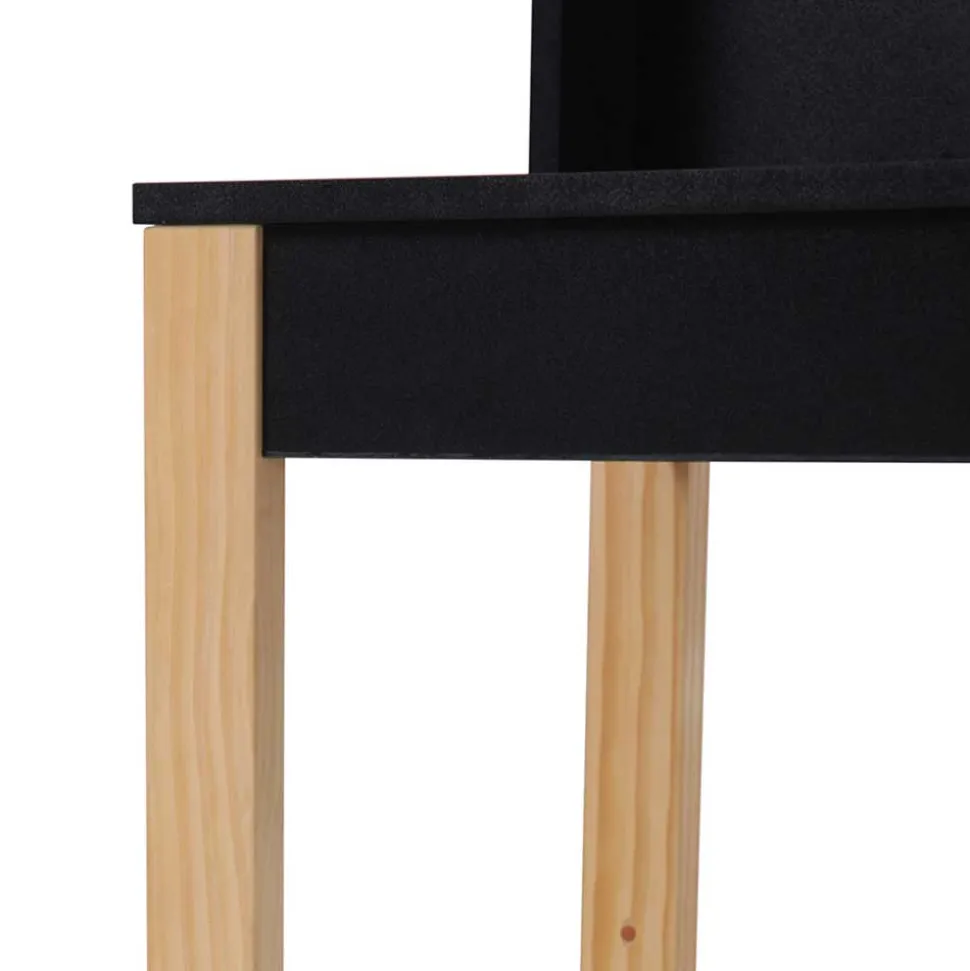 Moderner Schreibtisch mit Aufsatz - zweifarbig - Ynes