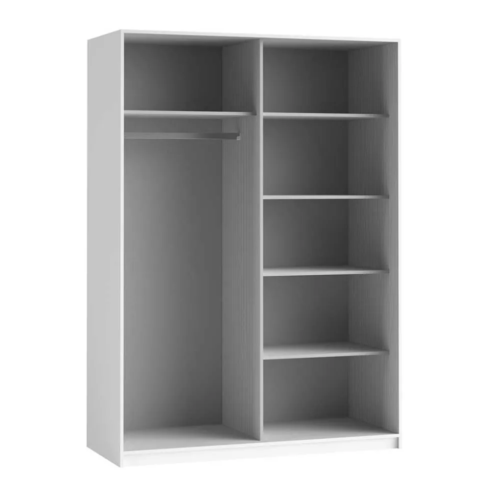 Moderner Schwebetürenschrank in Weiß - Juleste
