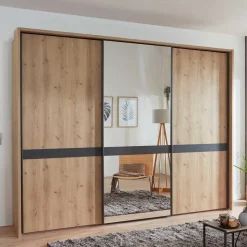 Moderner Schwebetürenschrank mit Spiegel - Ulapos