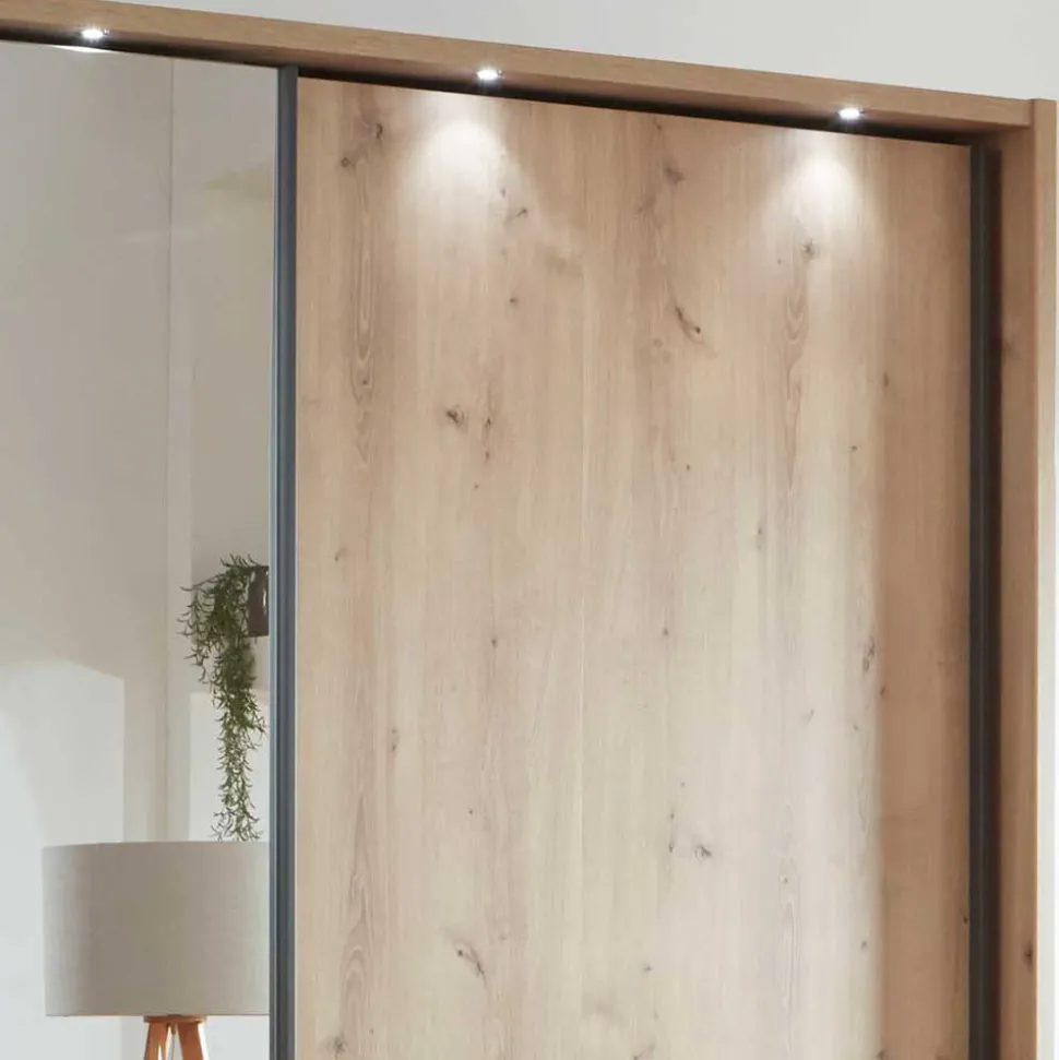 Moderner Schwebetürenschrank mit Spiegel - Ulapos