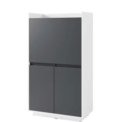 Moderner Sekretär in Weiß und Anthrazit - Exotica