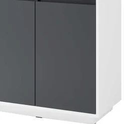 Moderner Sekretär in Weiß und Anthrazit - Exotica