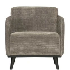 Moderner Sessel mit Federkern in Graubraun - Shoh