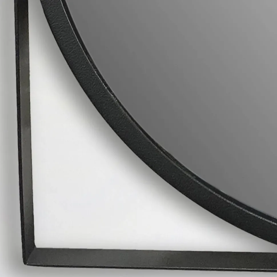 Moderner Spiegel mit Metallrahmen - Champagne