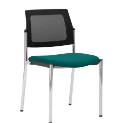 Moderner Stapelstuhl in Petrol & Schwarz - Viradossa