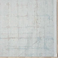 Moderner Teppich in Hellgrau & Terracotta - Ropez