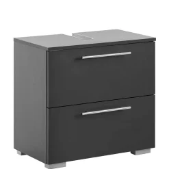 Moderner Waschbecken Unterschran in Anthrazit - Cosminaro