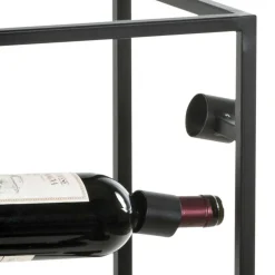 Moderner Weinflaschen Halter in Schwarz - Esman