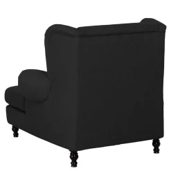 Moderner XXL Ohrensessel in Schwarz - Halolas