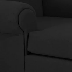 Moderner XXL Ohrensessel in Schwarz - Halolas