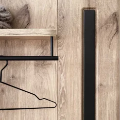 Modernes Garderobenpaneel mit Hutboden & Stange - Baiamare