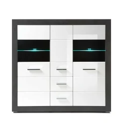 Modernes Hochglanz Highboard in Weiß - Istensa