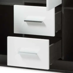 Modernes Hochglanz Highboard in Weiß - Istensa