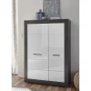 Modernes Hochglanz Highboard mit 2 Türen - Istensa I