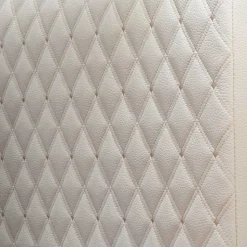 Modernes Kunstlederbett in Beige - Crascanu