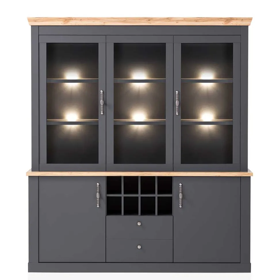 Modernes Landhaus Buffet in Anthrazit - Lionel