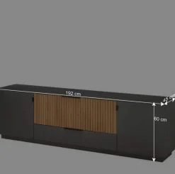 Modernes TV Board mit zwei Schubladen & Türen - Cruzca