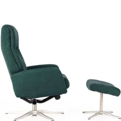 Modernes TV Sessel Set mit Fußhocker - Trapani (zweiteilig)