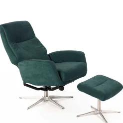 Modernes TV Sessel Set mit Fußhocker - Trapani (zweiteilig)