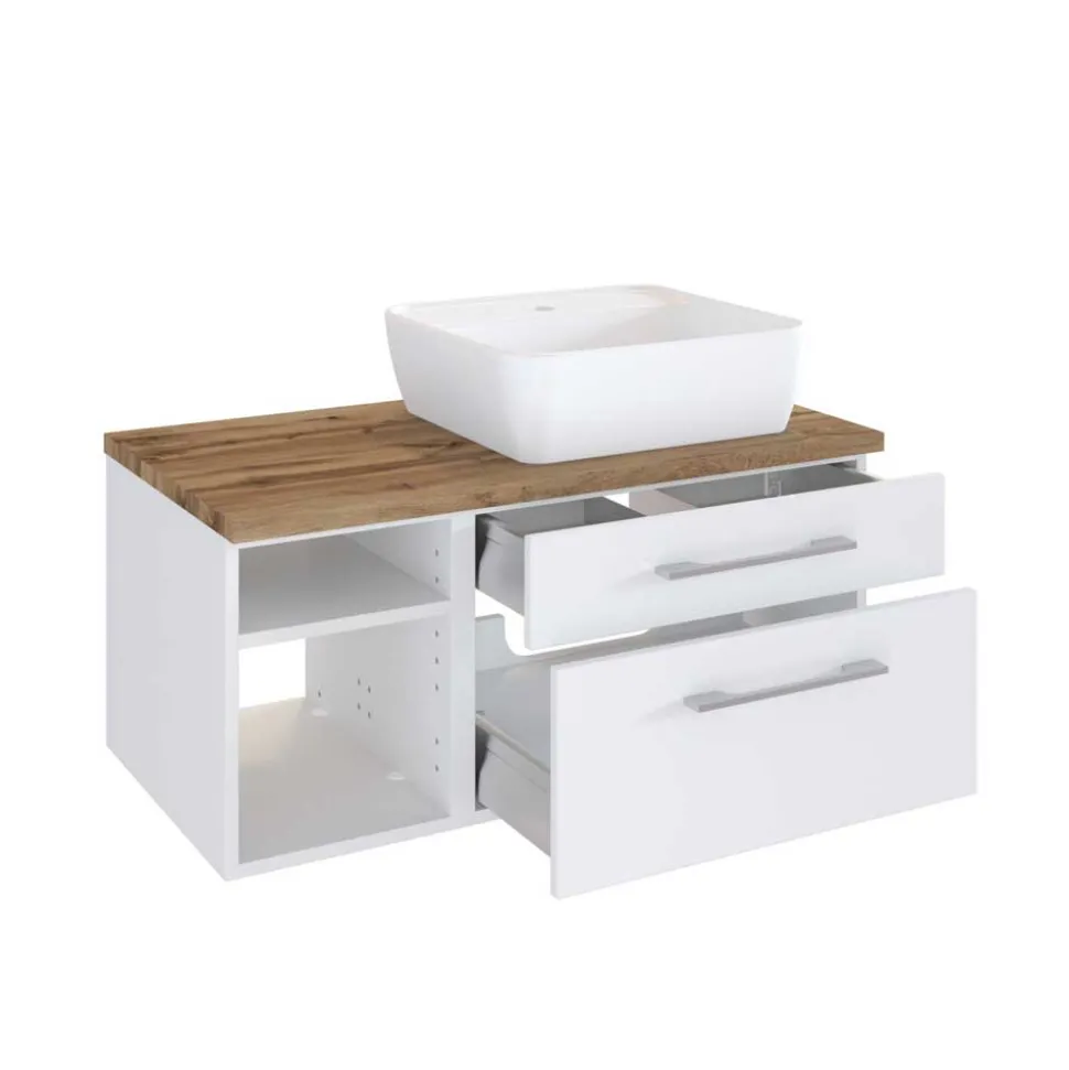 Modernes Waschbecken mit Schrank & Regal - Enwicos