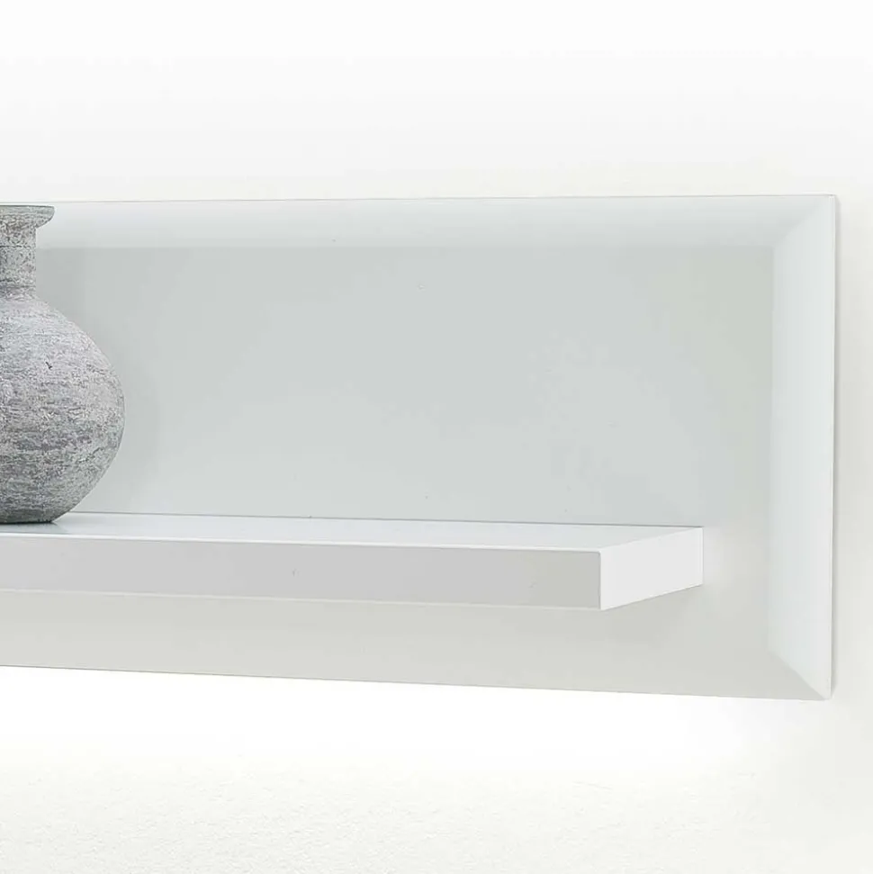 Modernes Wohnraum Hängeboard in Weiß - Hazime