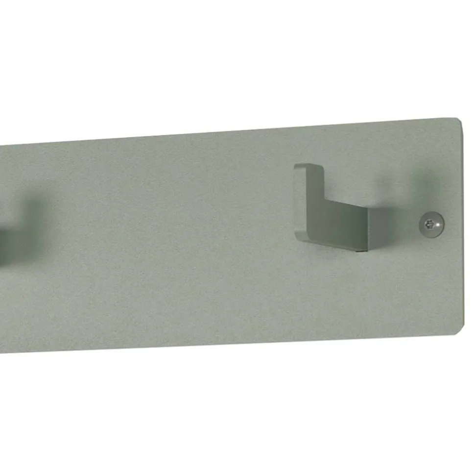 Modern-minimalistische Wandgarderobe in Graugrün - Mecia