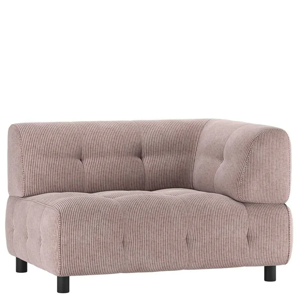Modulcouch Eckelement in Mauve Cordbezug - Samorah