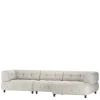 Modulcouch Elemente in Hellgrau - Osika (dreiteilig)