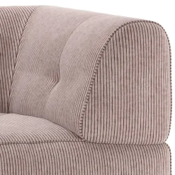 Modulsofa Eckelement aus Cord Mauve - Samorah