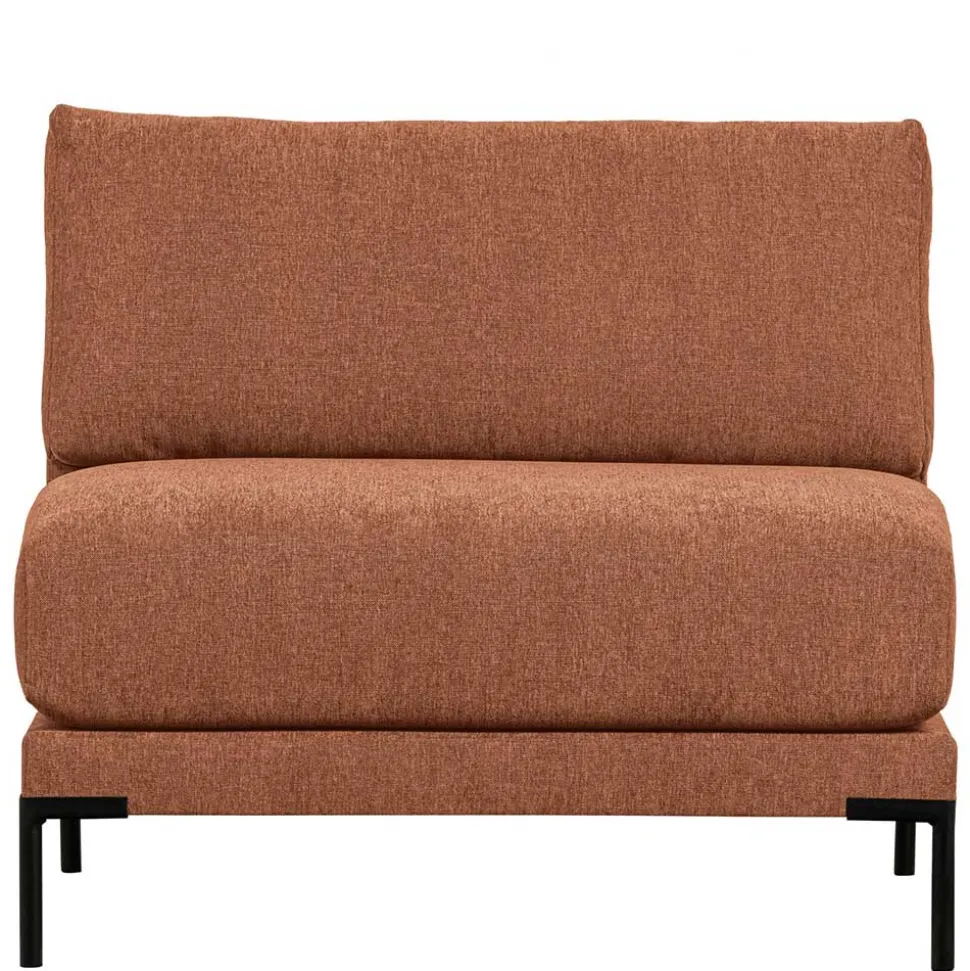 Modulsofa Element in Rost Braun Chenille - Brixx