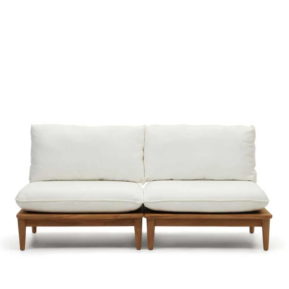 Modulsofa Teak aus zwei Elementen - Palm