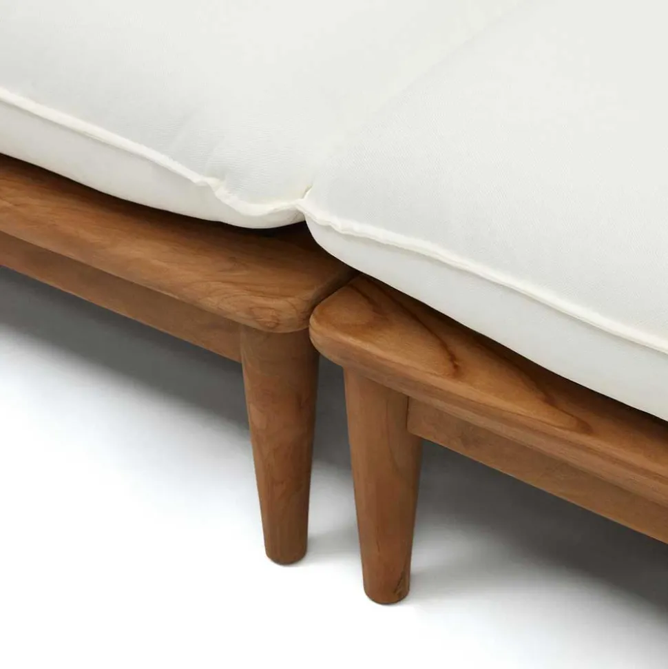 Modulsofa Teak aus zwei Elementen - Palm