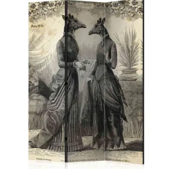 Monochromer Paravent 135x172 cm - Loirena