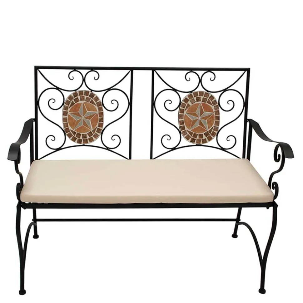 Mosaik Gartenbank mit zwei Sitzplätzen - Estravo