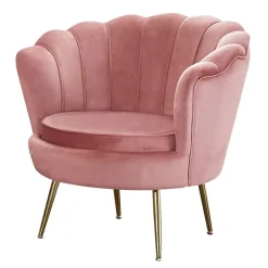 Muschel Loungesessel in Rosa & Gold - Intiatos