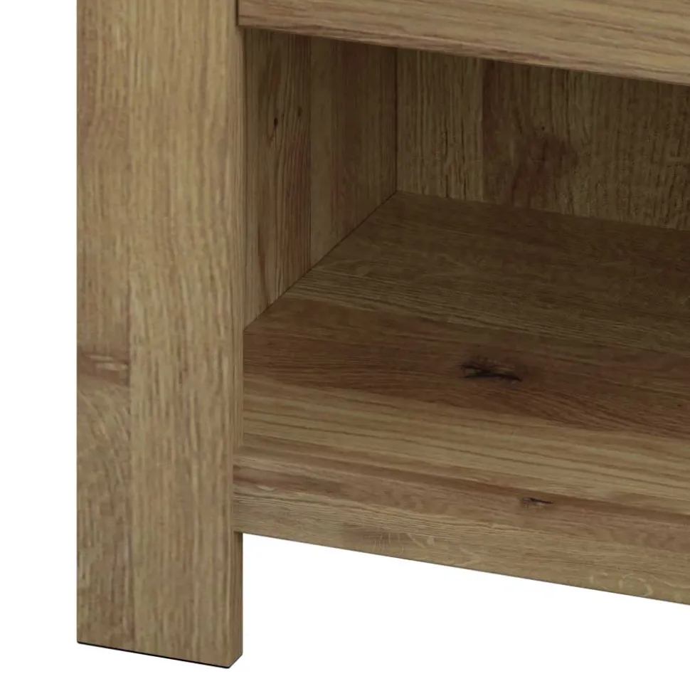 Nachtkommode aus Asteiche teilmassiv - Riostar