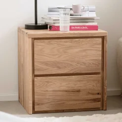 Nachtkommode aus massivem Eichenholz - Villa