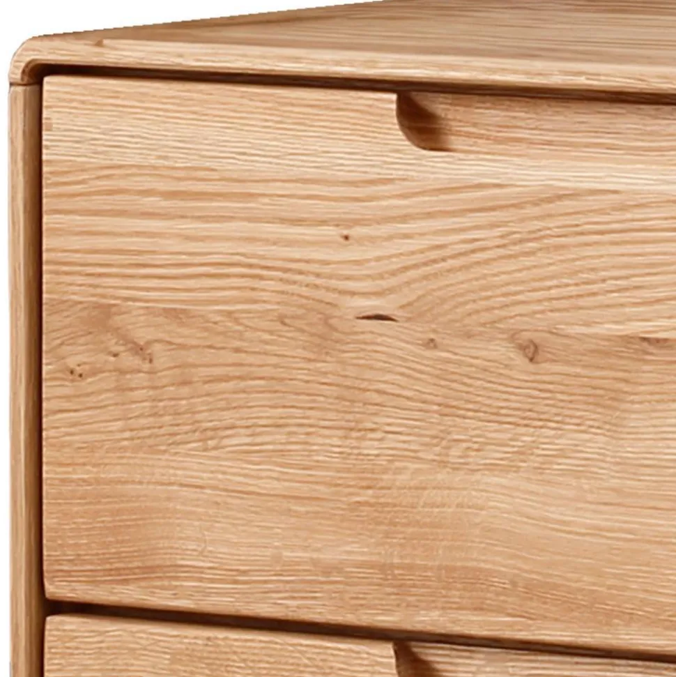 Nachtkommode aus Massivholz Wildeiche - Darcona